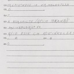 Eastern questionnaire, answ...