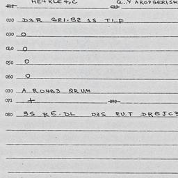 Eastern questionnaire, answ...