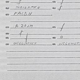 Eastern questionnaire, answ...