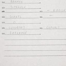 Eastern questionnaire, answ...