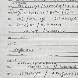 Eastern questionnaire, answ...