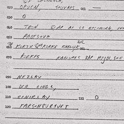 Eastern questionnaire, answ...