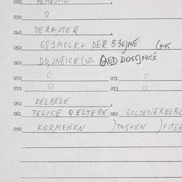 Eastern questionnaire, answ...