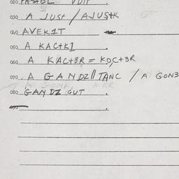 Eastern questionnaire, answ...