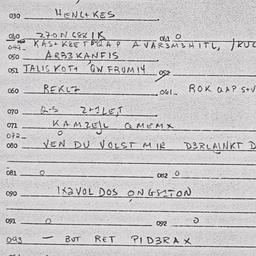 Eastern questionnaire, answ...