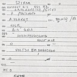 Eastern questionnaire, answ...