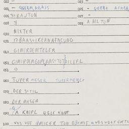 Eastern questionnaire, answ...
