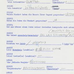 Western questionnaire, answ...