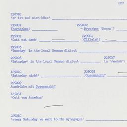 Western questionnaire, answ...