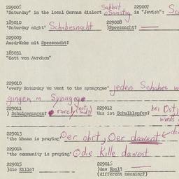 Western questionnaire, answ...
