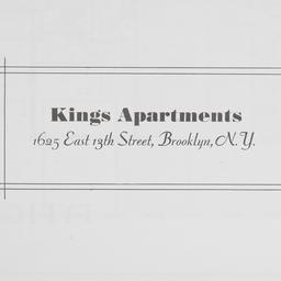 Kings Apartments, 1625 E. 1...