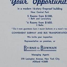 65 E. 96 Street, Your Oppor...