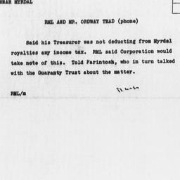 Memorandum from Robert M. L...
