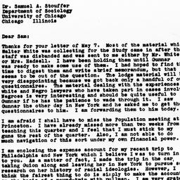 Letter from Guy B. Johnson ...