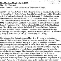 Minutes, 2000-09-08. Shakes...