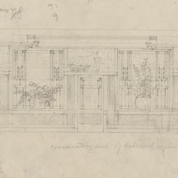 Interior elevation, conserv...