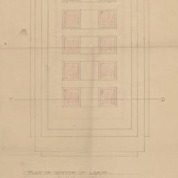 Bronze terrace lamp plan, f...