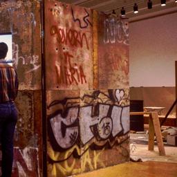 Visitors in exhibition.