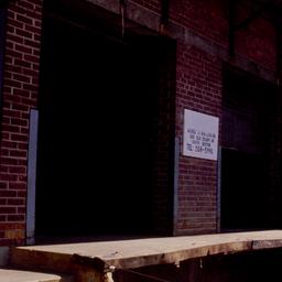 Exterior view, loading dock.