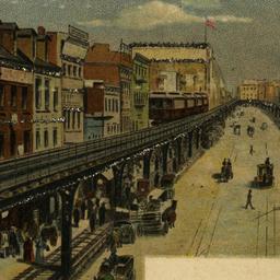 Bowery N.Y., Looking North.