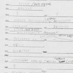Eastern questionnaire, answ...