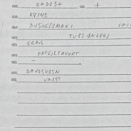Eastern questionnaire, answ...