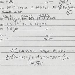 Eastern questionnaire, answ...