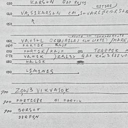 Eastern questionnaire, answ...