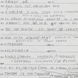 Eastern questionnaire, answ...