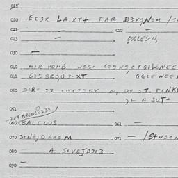 Eastern questionnaire, answ...