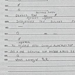 Eastern questionnaire, answ...