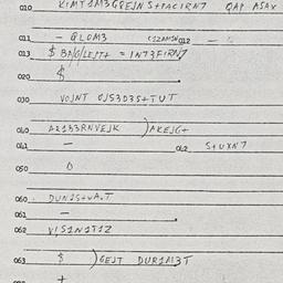 Eastern questionnaire, answ...