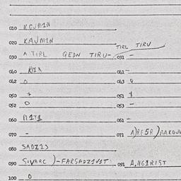 Eastern questionnaire, answ...