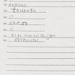 Eastern questionnaire, answ...