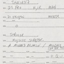 Eastern questionnaire, answ...