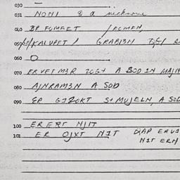 Eastern questionnaire, answ...