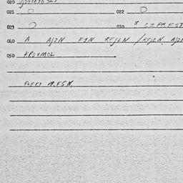 Eastern questionnaire, answ...