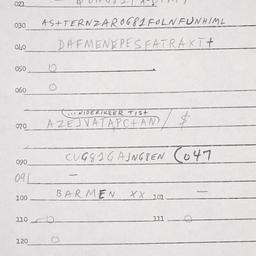 Eastern questionnaire, answ...