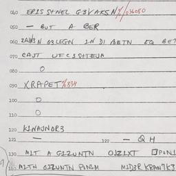 Eastern questionnaire, answ...