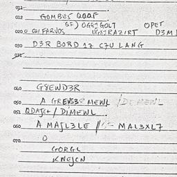 Eastern questionnaire, answ...
