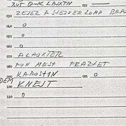 Eastern questionnaire, answ...