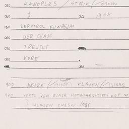 Eastern questionnaire, answ...