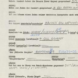 Western questionnaire, answ...