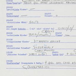 Western questionnaire, answ...