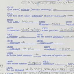 Western questionnaire, answ...