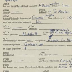 Western questionnaire, answ...