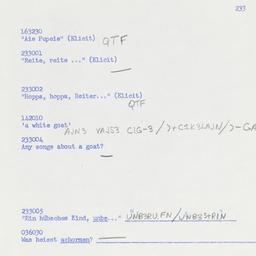 Western questionnaire, answ...