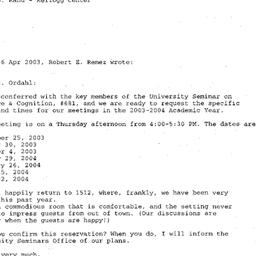 Correspondence, 2004-04-28....