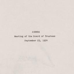 Meeting of the Board of Tru...