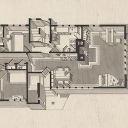 Isometric first floor plan